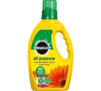 2 X Miracle-Gro All Purpose Concentrated Liquid Plant Food Bottle, 1 L