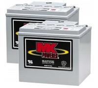 2 X MK Power Gel Mobility Scooter Batteries 12V 40Ah