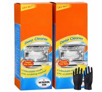 2 x Moco Oven Pride Oven Cleaner 500ml - Heavy Duty Oven Cleaning Kit with Safety Gloves & Disposal Bag - Deep Degreaser Cleans First Time Without Scrubbing - Extra Disposable Gloves Included