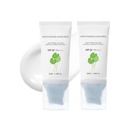 2 x Moisturising Sun Cream with Hyaluronic Acid, SPF50 Natural Mineral Sun Protection, Lightweight Sun Cream for the Face, Refreshing, Moisturising, Soothing UV Defence for