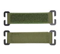 2 x MOLLE Hook and Loop Panels Strips Straps for Tactical Morale Patches Badges Backpacks Vests Bags Clasp Bridges Patch Panel (Green)