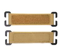 2 x MOLLE Hook and Loop Panels Strips Straps for Tactical Morale Patches Badges Backpacks Vests Bags Clasp Bridges Patch Panel (Tan)