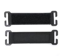 2 x MOLLE Hook and Loop Panels Strips Straps for Tactical Morale Patches Badges Backpacks Vests Bags Clasp Bridges Patch Panel (Black)