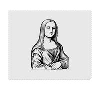 2 x 'Mona Lisa' Microfibre Lens/Glasses Cleaning Cloths (LC00028389)