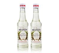 2 x Monin of white cane sugar syrup, 250 ml bottle -for cocktails, coffee or cooking
