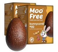 2 x Moo Free Bunnycomb Easter Egg - Dairy Free Vegan Milk Chocolate & Honeycomb Egg (85g)