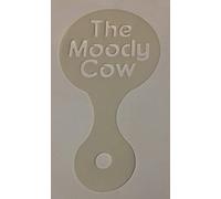 2 x Moody Cow words coffee cup/cappuccino stencils reusable many times gift present Fathers Day