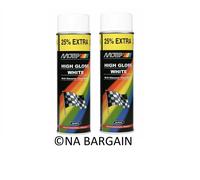 2 x MoTip Aerosol Clear Lacquer High Gloss Vanish Spray Paint - 500 ml