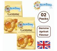 Mulino Bianco Gemme, Authentic Italian Biscuits, Apricot Shortbread, 200g
