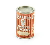 2 x MyTinyWorld Dolls House Miniature Can Of Caleys Norwich Cocoa Powders