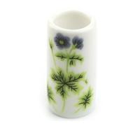 2 x MyTinyWorld Miniature Ceramic Umbrella Stand With Green Flower Design
