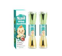 2 x Nail Bite Poles, 10 ml Anti-Nail Bite Polish with Bitter Formula, Bitter Varnish to Stop the Nail Biting Safe Applicator for Nail Prevention
