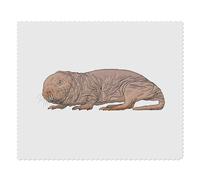 2 x 'Naked Mole Rat' Microfibre Lens/Glasses Cleaning Cloths (LC00011553)