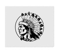 2 x 'Native American Chief' Microfibre Lens/Glasses Cleaning Cloths (LC00027441)