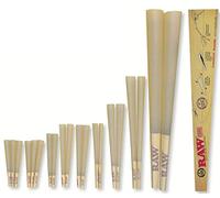 2 X Natural Unrefined Rolling Papers - 20 Stage Rawket Launcher - 20 Cones Variety Pack