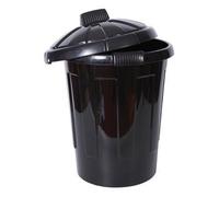 2 x New Black 80 Litre Dustbins Waste Bin Storage Bin for Kitchen Everyday Use
