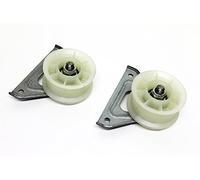 2 X NEW IMPROVED JOCKEY PULLEY AND FIXING BRACKETS TO FIT WHIRLPOOL,HOTPOINT,ARISTON,INDESIT TUMBLE DRYERS DRUM DRIVE BELT 8PHE1991 By SPAREGETTI®