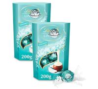 2 x New Lint Milk Coconut Chocolate Truffles Box 200g, With a smooth melting Coconut Milk Chocolate Truffles Perfect for Christmas & New Year