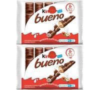 2 x NewKinder Bueno Milk & Hazelnut Bars Multipack 3 x 43g Delicious Special For Easter Treat Gift Hamper, Christmas,Birthday,Easter Gift Sold By Experts Supplies