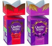 2 x NewQuality Street Strawberry Creams Delights 290g & The Purple One 252g (2 Pack Mixed Bundle) Perfect for Sharing and Gifting For Christmas