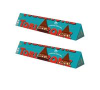 2 x NewTobleron Crunchy Almonds Chocolate with Honey & Almond Nougat Bar Gifting 340g, Suitable For Vegetarians Perfect for Sharing and Gifting For Everyone