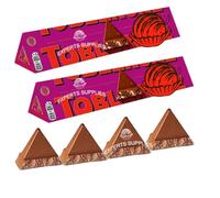 2 x NewTobleron Fruit & Nut Swiss Milk Chocolate Bar 340g, Honey & Almond Nougat, Perfect for Sharing and Gifting For Everyone