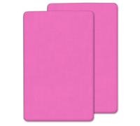 2 x Next to Me Compatible Crib Fitted Sheets (85 x 51 cm) | Ultra Soft Brushed Microfibre Oeko-tex Standard100 Sheets | Comfy & Breathable Sheets For Girl & Boy (Pink, 85x51 cm)