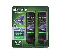 2 x Nicorette QuickMist Duo Freshmint 1mg Mouth Spray (4 x 150 Sprays)
