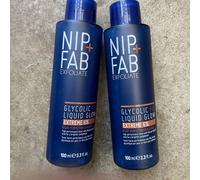2 x Nip Fab Exfoliate Glycolic Fix Liquid Glow 6% Pure Glycolic Acid 100ml