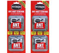 2 x Nippon Ant Bait Station Twin - nippon ant killer Ant Bait Station outdoor, ant nest killer bait stations also use as ant killer indoor, home, gar