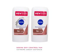 2 x NIVEA Clinical Derma Dry Control Anti-perspirant Deo Stick 96H Protection