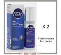 2 X Nivea Men Anti Age 24 Hr Moisture Hyaluron Instant Hydro Gel 50ml