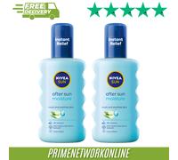 2 X NIVEA SUN After Sun Moisturising Spray - 200ml Each 100% ORIGINAL ⭐⭐⭐⭐⭐
