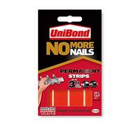 2 X No More Nails Adhesive Permanent Strips 3kg 20mm x 40mm Pack of 10