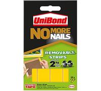 2 x No More Nails Strip Ultra-strong Removable Translucent - Pack of 10