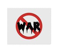 2 x 'No War Sign' Microfibre Lens/Glasses Cleaning Cloths (LC00023276)
