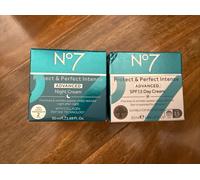 2 x No7 Protect & Perfect Intense ADVANCED Day & Night Cream 50ml