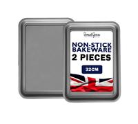 2 x Non-Stick Oven Baking Tray (32cm)
