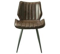 2 x Norwich Chestnut Vintage Leather Dining Chair