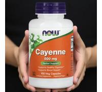 2 x NOW Foods, Cayenne, 500 mg, 100 Veg Capsules
