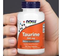 2 x NOW Foods, Taurine, 500 mg, 100 Veg Capsules