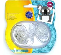 2 x Nuby Natural Classic Orthodontic Design Oval Teat, BPA-Free Silicone Dummy & Pacifier for Baby, Child & Toddler [6-36 Months, Pack of 2]