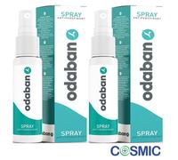 2 X Odaban Antiperspirant Spray protects excessive sweating and odour 30ml