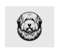 2 x 'Old English Sheepdog' Microfibre Lens/Glasses Cleaning Cloths (LC00028771)