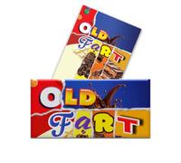 2 x Old Fart Chocolate Bar Wrapper - Get Well Soon Gifts, Teacher Gifts, Funny Gifts for Women, Men, Teachers Birthday Present Rude Joke Secret Santa (Chocolate not included)