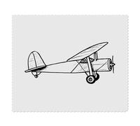 2 x 'Old School Plane' Microfibre Lens/Glasses Cleaning Cloths (LC00028394)