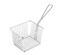 2 x Olympia Large Wire Fries Presentation Basket Stainless Steel 80x120x100mm