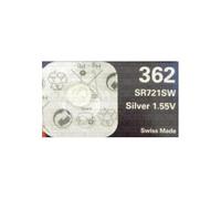 2 X One (1) X Renata 362 SR721SW Silver Oxide Watch Battery 1.55v Blister Packed