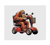 2 x 'Orang Utan On Mobility Scooter' Microfibre Lens/Glasses Cleaning Cloths (LC00029618)