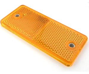 2 x orange reflectors 90 x 40 mm - reflectors cat’s eyes taillights for caravan and trailer